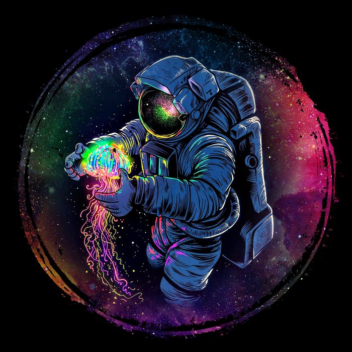 Cool Space Astronaut Jellyfish Galaxy Backpack