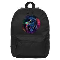 Cool Space Astronaut Jellyfish Galaxy 16 in Basic Backpack
