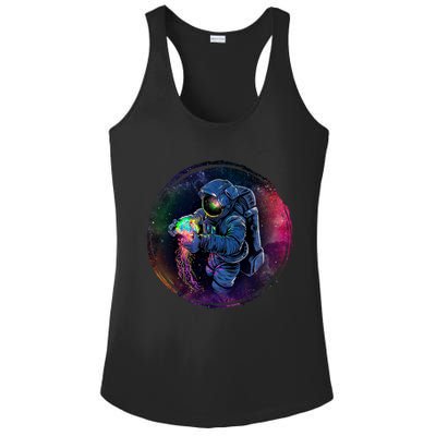 Cool Space Astronaut Jellyfish Galaxy Ladies PosiCharge Competitor Racerback Tank