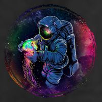 Cool Space Astronaut Jellyfish Galaxy 25L Jumbo Tote