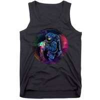 Cool Space Astronaut Jellyfish Galaxy Tank Top