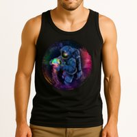 Cool Space Astronaut Jellyfish Galaxy Tank Top