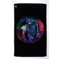 Cool Space Astronaut Jellyfish Galaxy Golf Towel