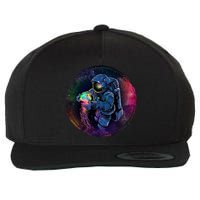 Cool Space Astronaut Jellyfish Galaxy Wool Snapback Cap