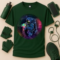 Cool Space Astronaut Jellyfish Galaxy Performance Shirt