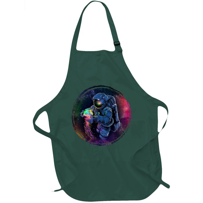 Cool Space Astronaut Jellyfish Galaxy Apron