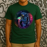 Cool Space Astronaut Jellyfish Galaxy T-Shirt