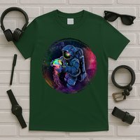 Cool Space Astronaut Jellyfish Galaxy T-Shirt