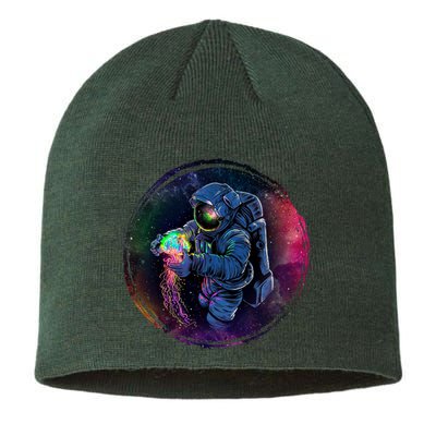 Cool Space Astronaut Jellyfish Galaxy Sustainable Beanie