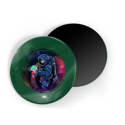 Cool Space Astronaut Jellyfish Galaxy Magnet