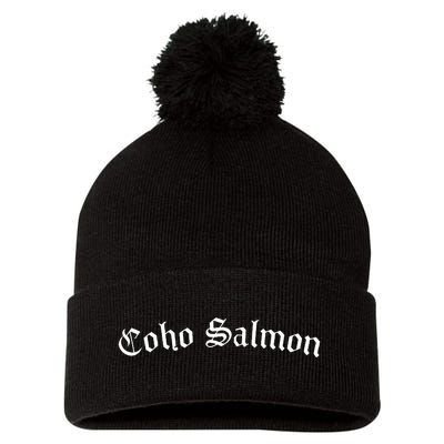 Coho Salmon Are Cool Pom Pom 12in Knit Beanie