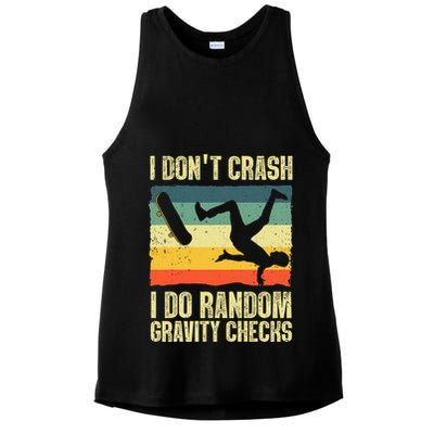 Cool Skateboard Art Skateboarding Skate Board Ladies PosiCharge Tri-Blend Wicking Tank