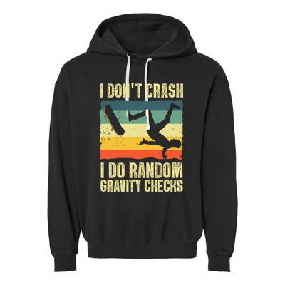 Cool Skateboard Art Skateboarding Skate Board Garment-Dyed Fleece Hoodie