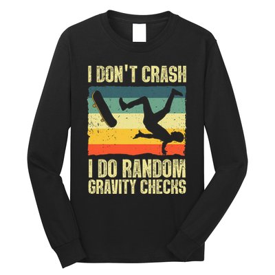 Cool Skateboard Art Skateboarding Skate Board Long Sleeve Shirt