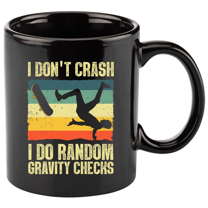 Cool Skateboard Art Skateboarding Skate Board 11oz C Handle Ceramic Mug