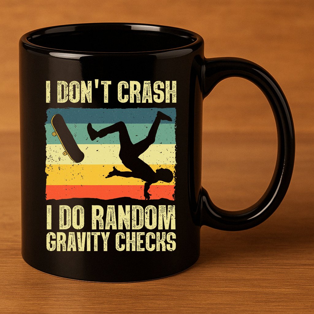 Cool Skateboard Art Skateboarding Skate Board 11oz C Handle Ceramic Mug