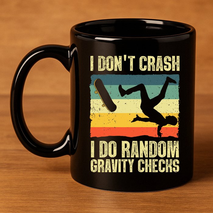 Cool Skateboard Art Skateboarding Skate Board 11oz C Handle Ceramic Mug