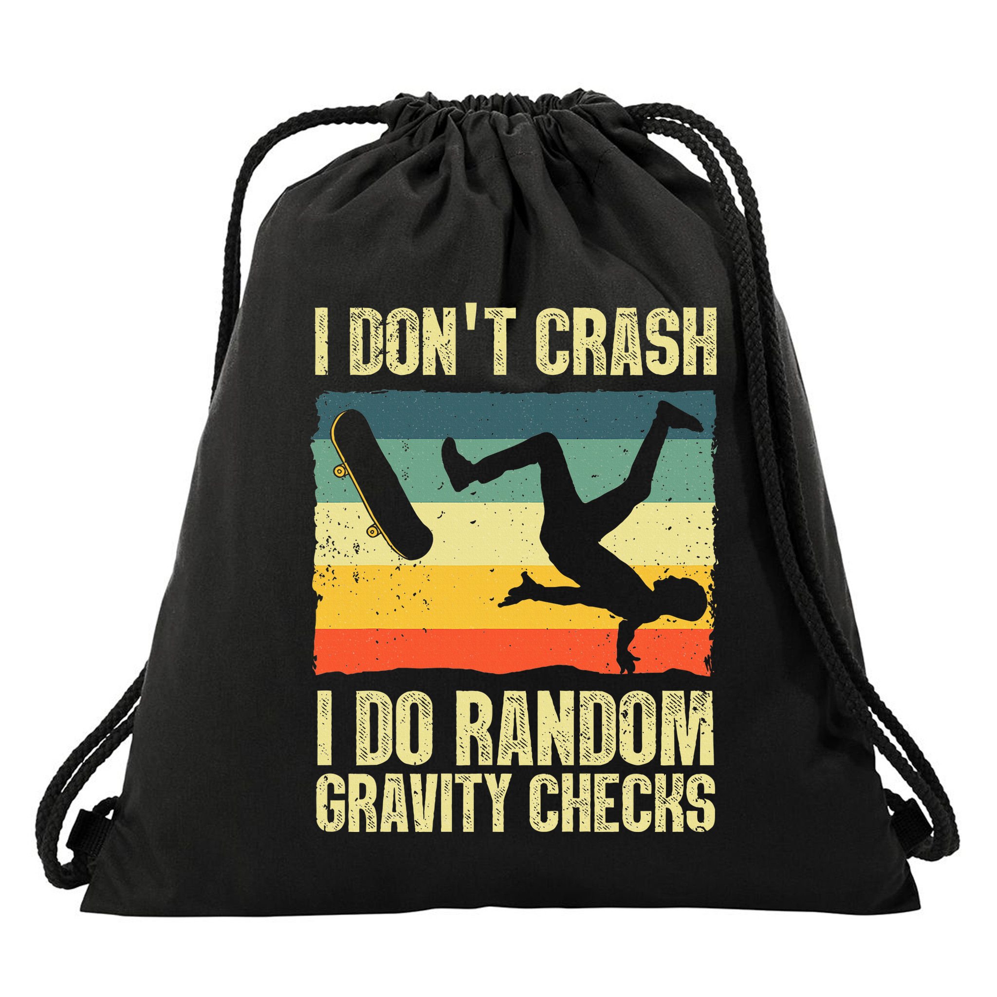Cool Skateboard Art Skateboarding Skate Board Drawstring Bag