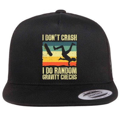 Cool Skateboard Art Skateboarding Skate Board Flatbill Hat