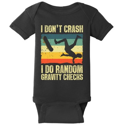 Cool Skateboard Art Skateboarding Skate Board Baby Bodysuit