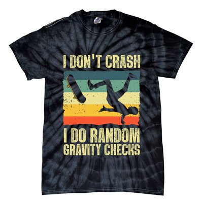 Cool Skateboard Art Skateboarding Skate Board Tie-Dye T-Shirt