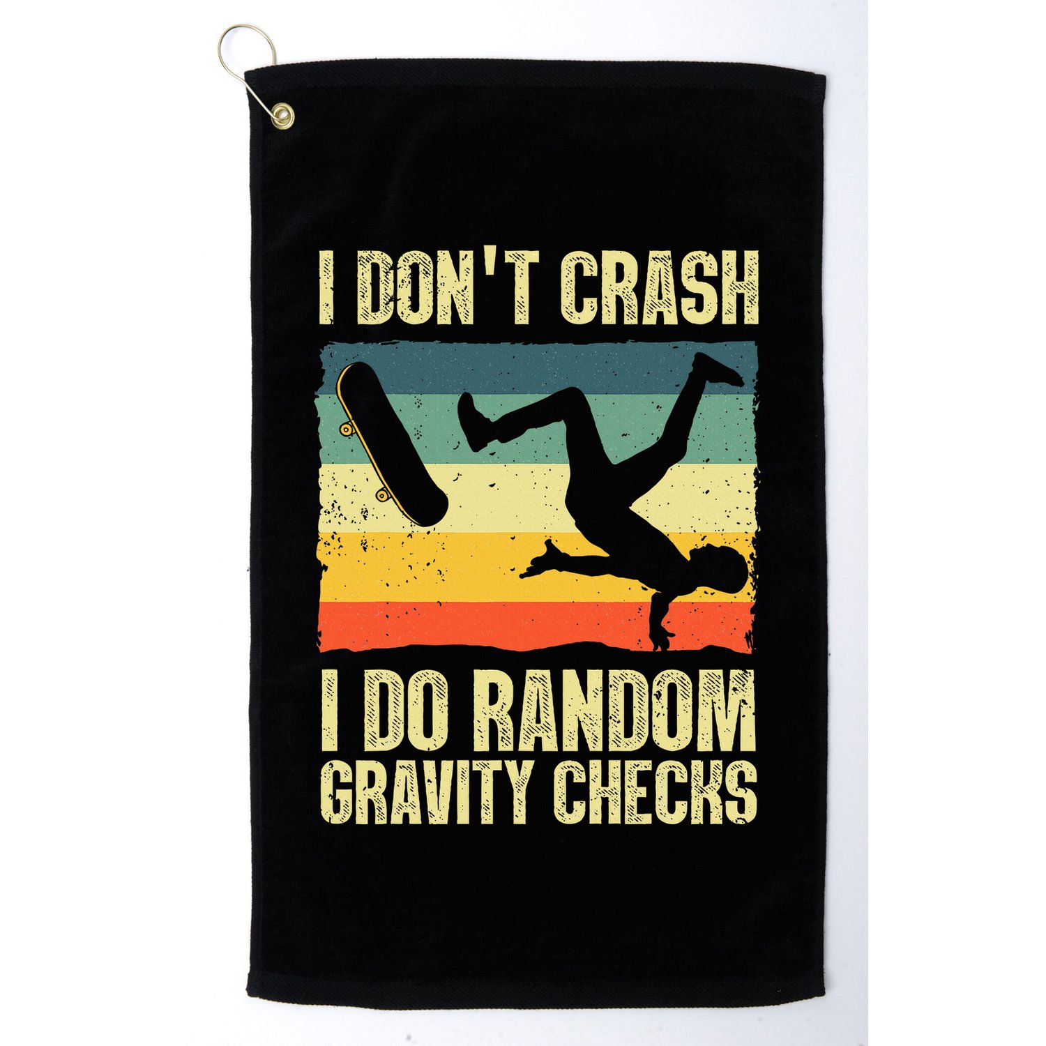 Cool Skateboard Art Skateboarding Skate Board Golf Towel