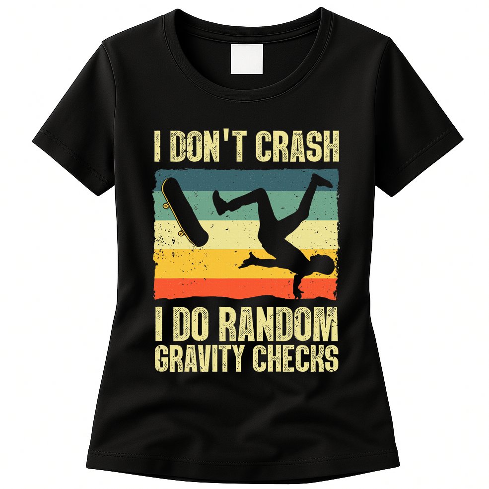 Cool Skateboard Art Skateboarding Skate Board Womens T-Shirt