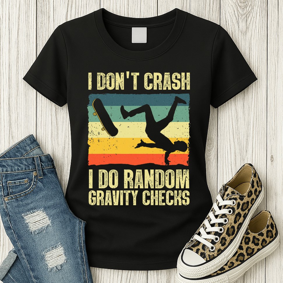 Cool Skateboard Art Skateboarding Skate Board Womens T-Shirt