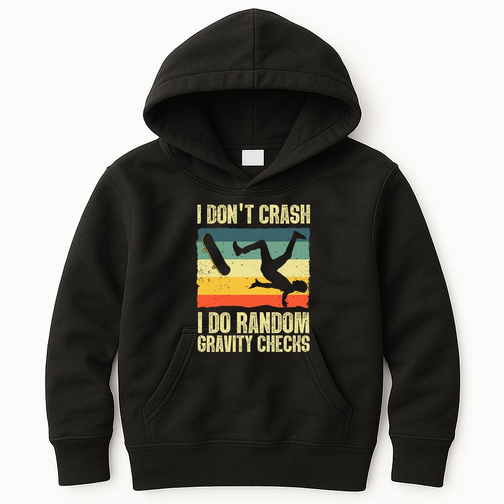 Cool Skateboard Art Skateboarding Skate Board Kids Hoodie