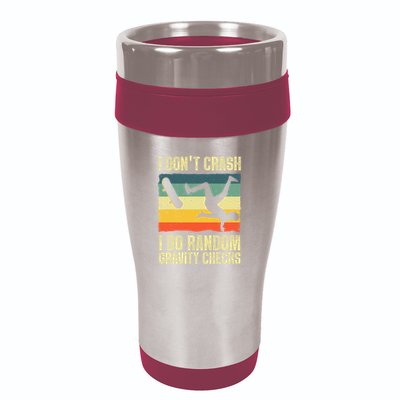 Cool Skateboard Art Skateboarding Skate Board 16oz Travel Tumbler