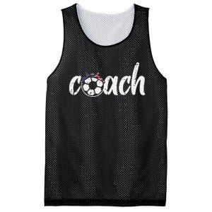 Coach Soccer American Flag Bandana Football  Mom Mesh Reversible Basketball Jersey Tank