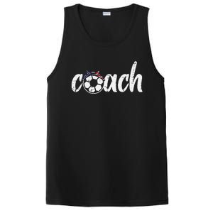 Coach Soccer American Flag Bandana Football  Mom PosiCharge Competitor Tank