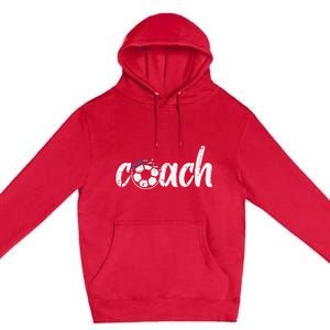 Coach Soccer American Flag Bandana Football  Mom Premium Pullover Hoodie