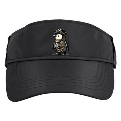Cool Steampunk Aesthetic Penguin Lover Vintage Penguin Adult Drive Performance Visor