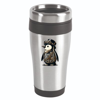 Cool Steampunk Aesthetic Penguin Lover Vintage Penguin 16oz Travel Tumbler