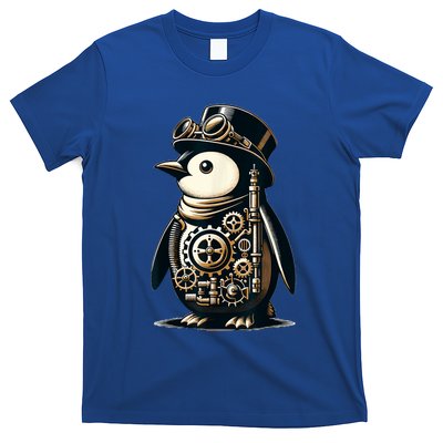 Cool Steampunk Aesthetic Penguin Lover Vintage Penguin T-Shirt