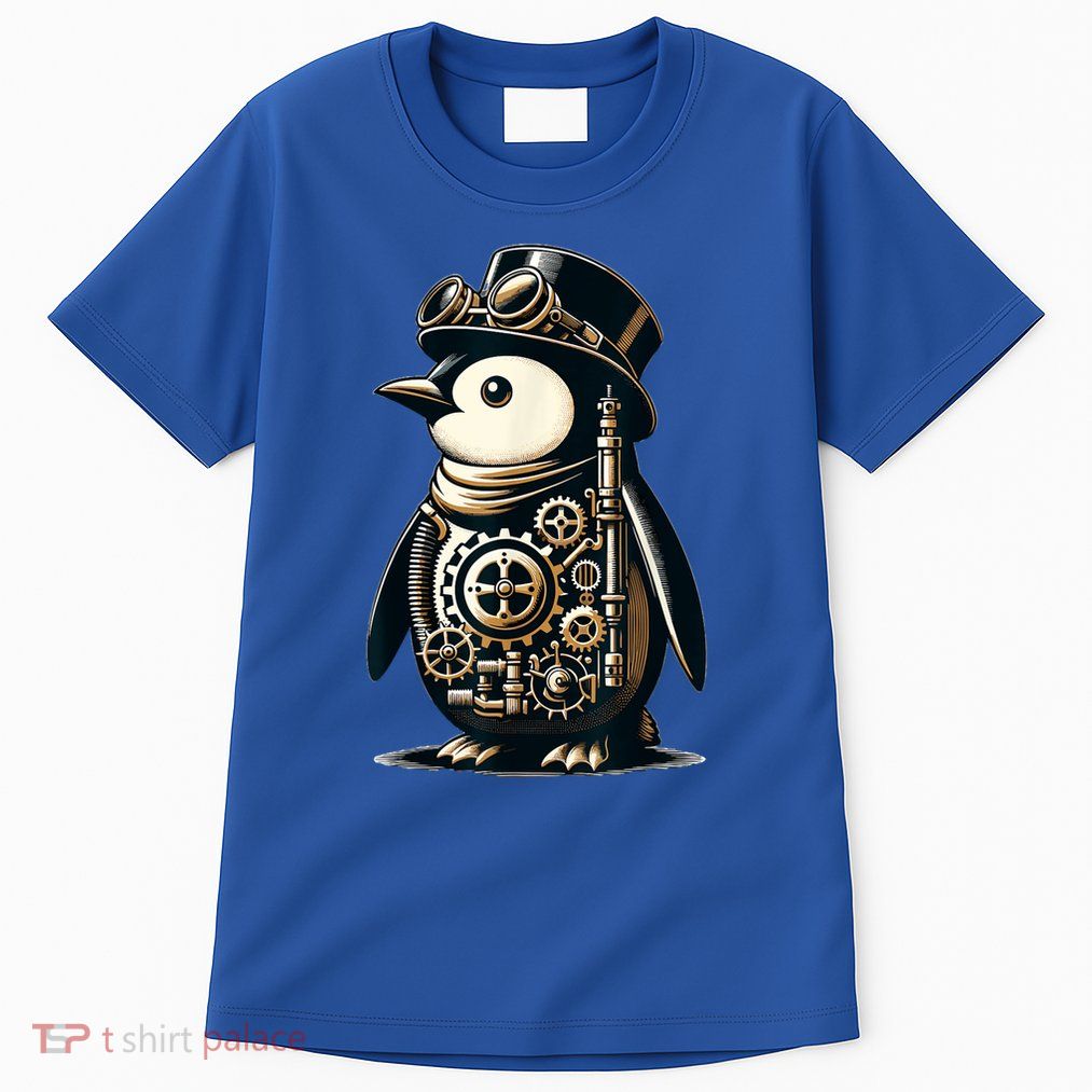 Cool Steampunk Aesthetic Penguin Lover Vintage Penguin Tall T-Shirt
