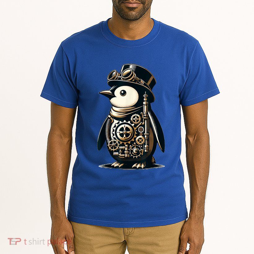 Cool Steampunk Aesthetic Penguin Lover Vintage Penguin Tall T-Shirt
