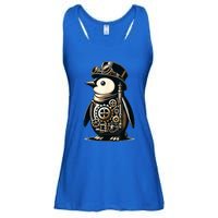 Cool Steampunk Aesthetic Penguin Lover Vintage Penguin Ladies Essential Flowy Tank