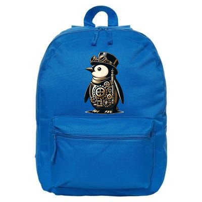 Cool Steampunk Aesthetic Penguin Lover Vintage Penguin 16 in Basic Backpack