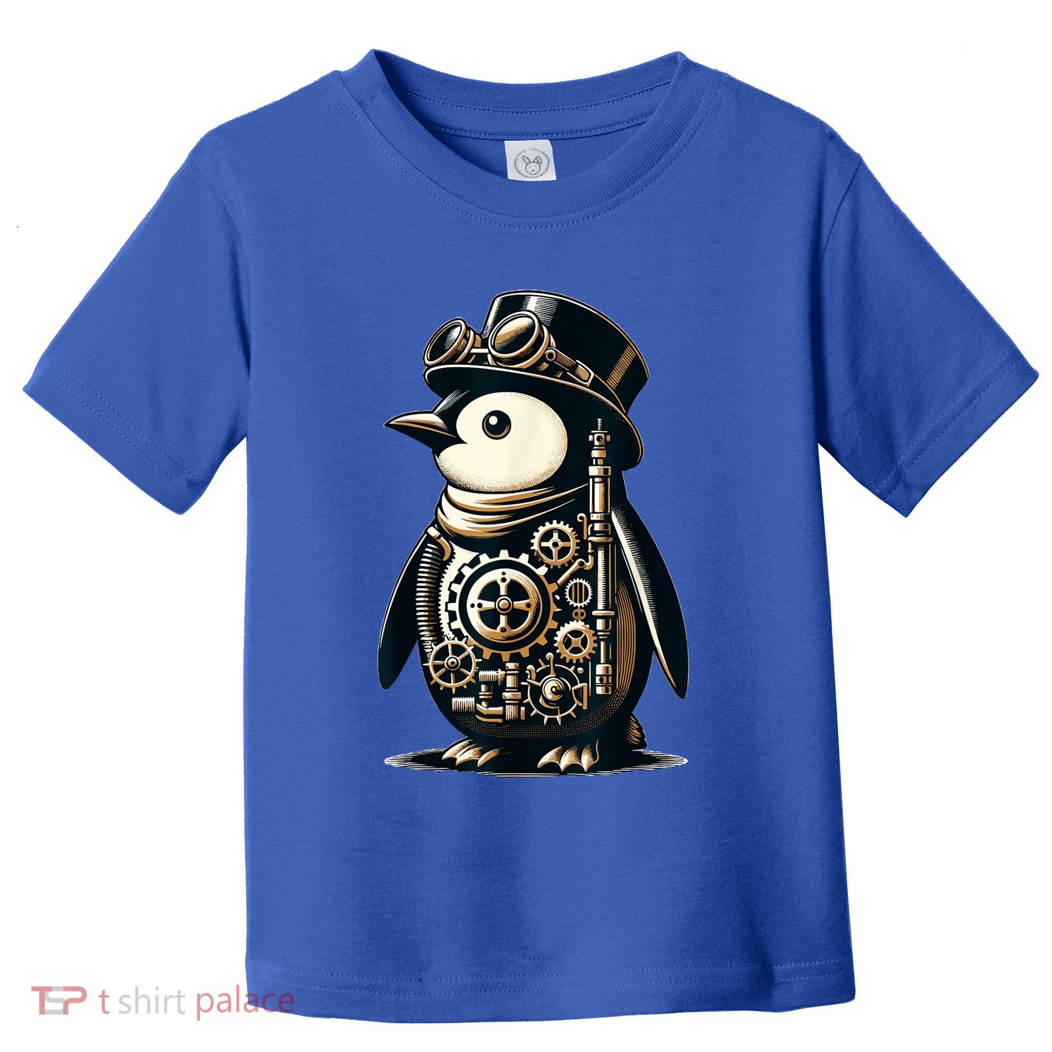 Cool Steampunk Aesthetic Penguin Lover Vintage Penguin Toddler T-Shirt
