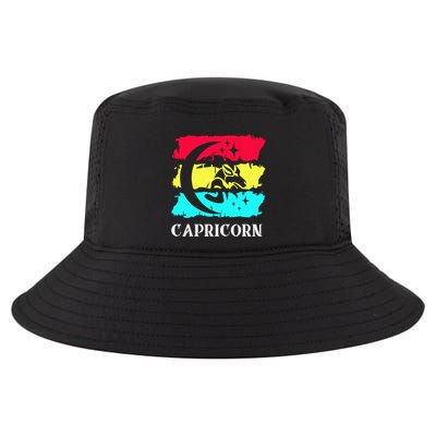 Capricorn Symbol Astrology Zodiac Sea Goat Star Sign Cool Comfort Performance Bucket Hat
