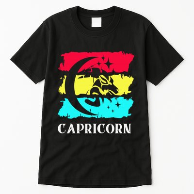 Capricorn Symbol Astrology Zodiac Sea Goat Star Sign Tall T-Shirt