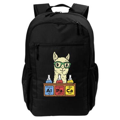 Cool Science Alpaca With Glasses In Front Of Periodic Table Daily Commute Backpack