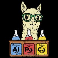 Cool Science Alpaca With Glasses In Front Of Periodic Table 16 in Basic Backpack