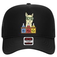 Cool Science Alpaca With Glasses In Front Of Periodic Table Trucker Hat