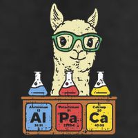 Cool Science Alpaca With Glasses In Front Of Periodic Table Trucker Hat