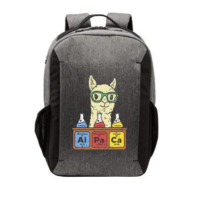 Cool Science Alpaca With Glasses In Front Of Periodic Table Vector Backpack