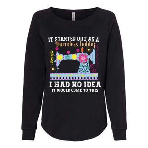 Cool Sewing Art For Women Girl Quilting Pattern Knitting Womens California Wash Sweatshirt