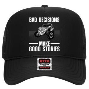 Cute Sxs Art For Utv Off Road Vehicle Sxs Lover High Crown Mesh Back Trucker Hat